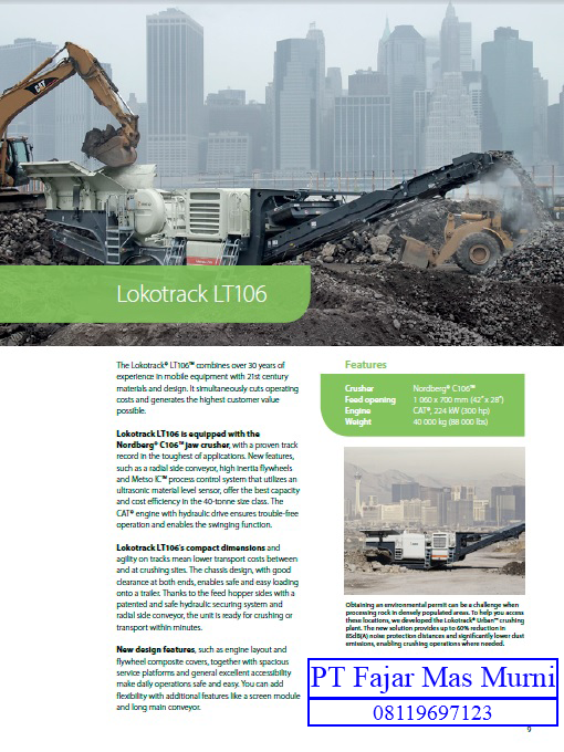 Metso Lokotrack LT 106