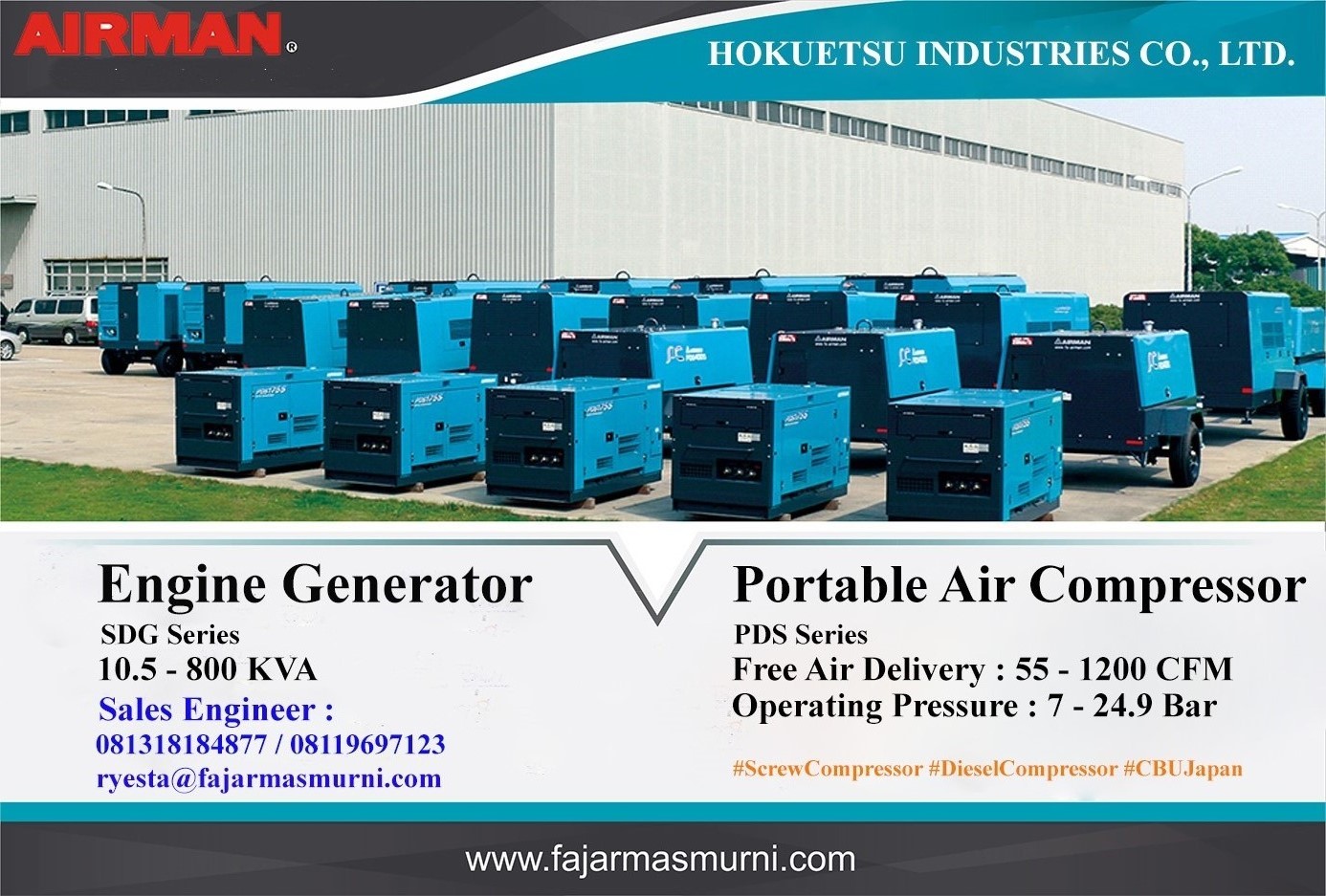 Airman Kompresor dan Genset